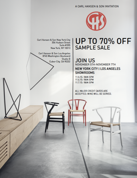 Carl Hansen & Son Sample Sale